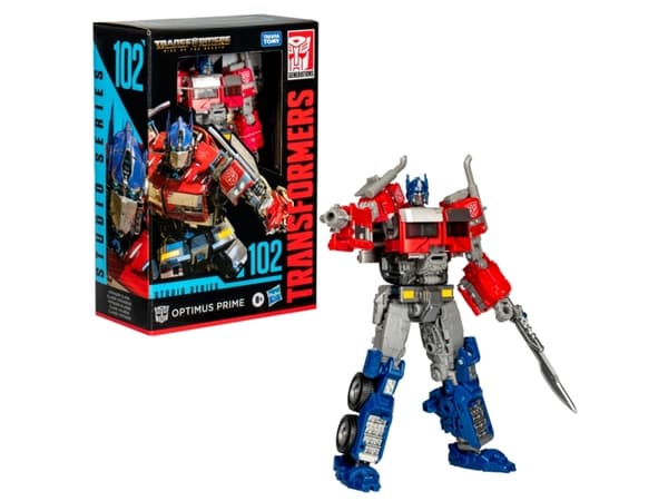 Transformers Studio Series Voyager Class : Rise of the Beasts 102 Optimus Prime, 8 År, Plast, Blå, Grå, Röd