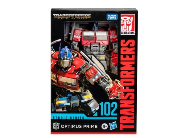 Transformers Studio Series Voyager Class : Rise of the Beasts 102 Optimus Prime, 8 År, Plast, Blå, Grå, Röd