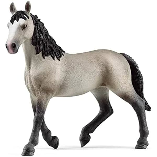 Figurin - SCHLEICH - Selle Français sto - 13,5 x 4,2 x 11,8 cm - Grå - Från 5 år