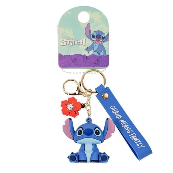 STITCH - OHANA BETYDER FAMILJ - 3D VINYL PEERSHARDY NYCKELRING GH00188YL