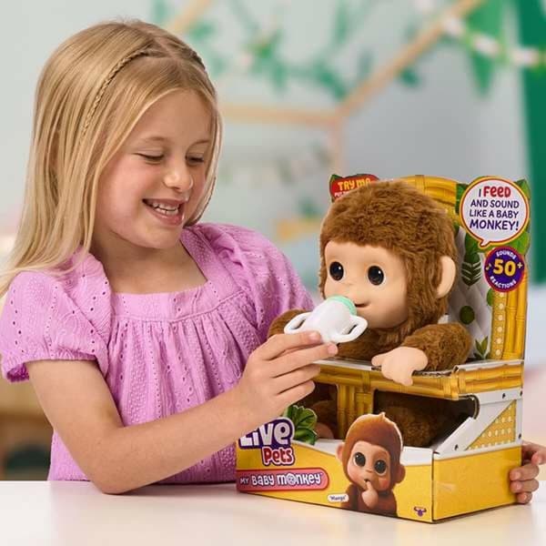 Interaktivt Husdjur Famosa My Baby Monkey Little Live Pets