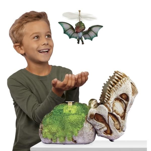 GrossMos Flying - Upptäck din flygande dinosaurie - Grön - 3 modeller att samla