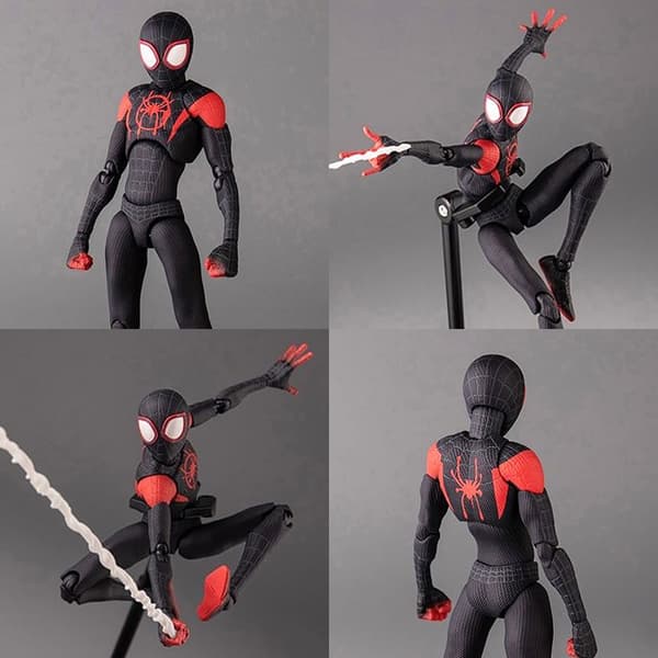 SPIDERMAN MILES MORAL IN I SPIDERVERSE ARTIKULERAD FIGUR BARNS LEKAKSGÅVA