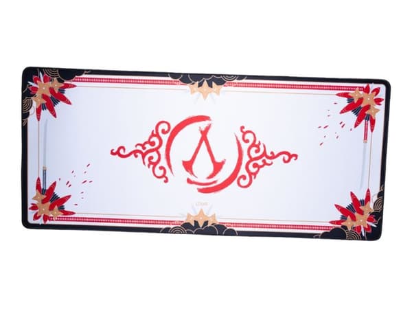 Lexip x Ubisoft - Musematte - flexible soft micro-textured surface - ekstra stor - Assassin's Creed Shadows - hvit, svart, gull, rød