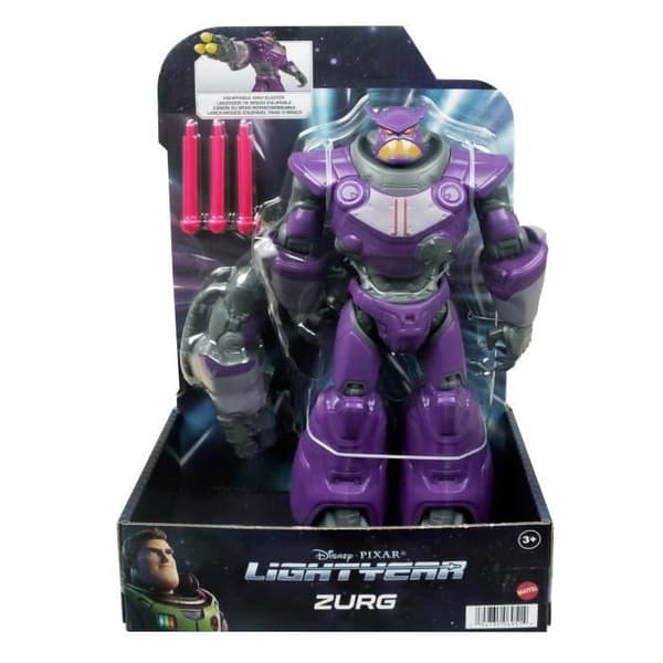 Zurg Action Figure - MATTEL - Ljusår - Lila - Disney Pixar
