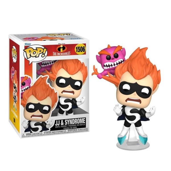 Figurine Funko Pop - Disney - Incredibles 20th - JJ &amp; Syndrome - Blandet - 2 års garanti