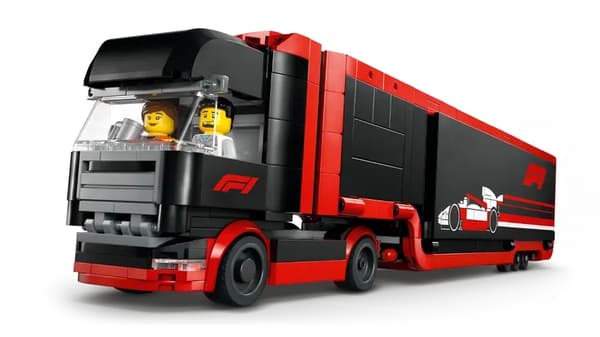 Lego City 60445 F1® lastbil med RB20 & AMR24 F1® bilar