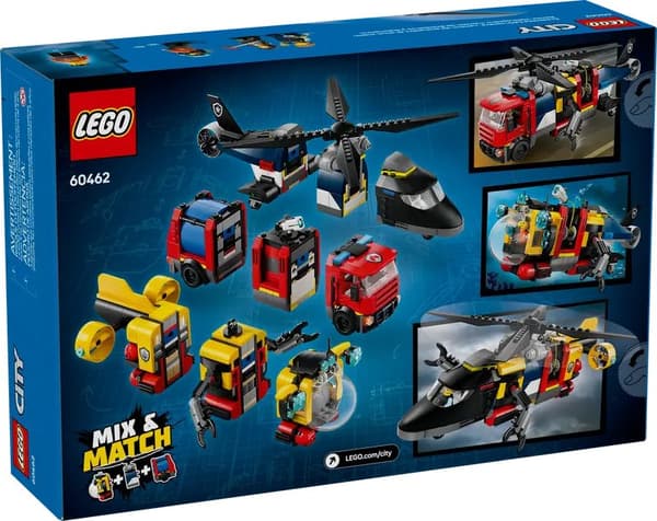 Lego City 60462 Helikopter, brandbil och ubåt