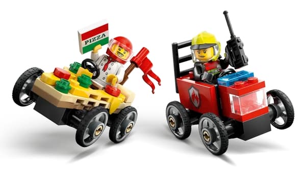 Lego City 60458 Pizzabil mot brandbil racingpaket