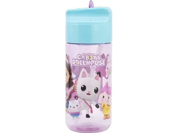 Flaske med tut / Flaske STOR 21236 430 ml Gabi's Cat House (rosa og blå)