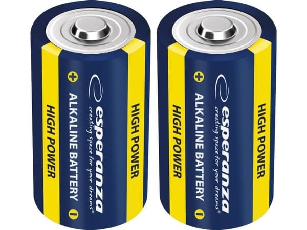 Esperanza EZB106 Esperanza alkaliske batterier LR20 d 2 stk blisterpakning