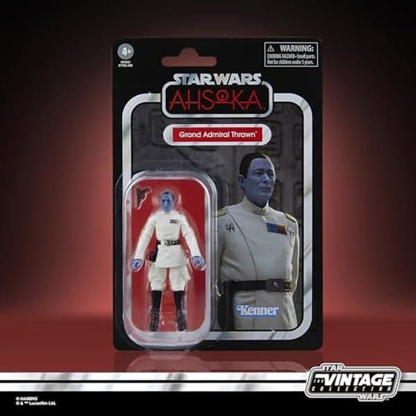 Samlarfigur - STAR WARS - Grand Admiral Thrawn - 9,5 cm - Premium artikulationer - Blaster ingår