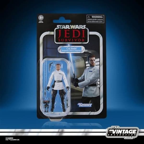 Figurin - STAR WARS - Cal Kestis (imperial officersdräkt) - 9,5 cm - 3 tillbehör - Med Droid BD-1