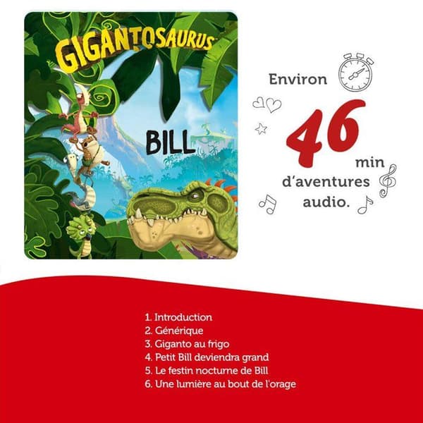 tonies - Tonie statyett - Gigantosaurus - Bill - Audio figur för Toniebox