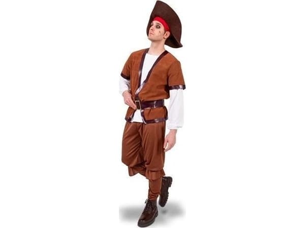 Pirate of the Caribbean-kostyme Størrelse L-XL EDUKAMP