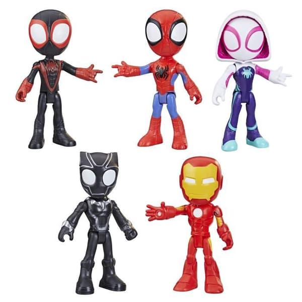 Spidey pack 5 figurer Hjältesamling, barnleksak, Spidey och hans extraordinära vänner, från 3 år