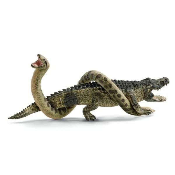 Playset Schleich Alligator/Anaconda Duel Set 4 Delar