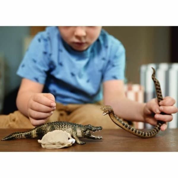 Playset Schleich Alligator/Anaconda Duel Set 4 Delar
