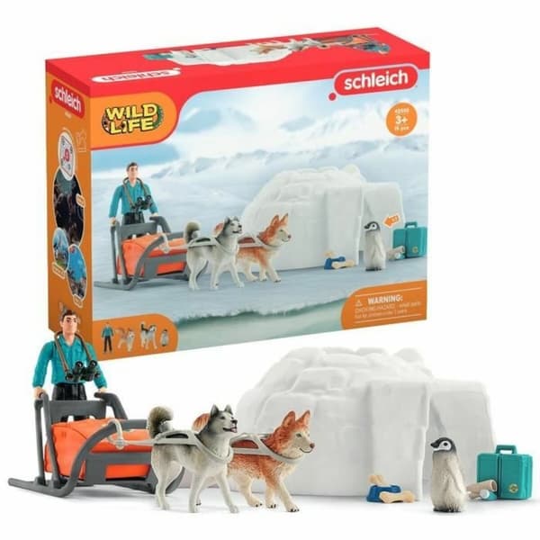 Playset Schleich 42558 Wild Life Antarctica Expedition Set 16 Dele 19 Dele