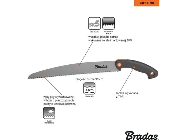 Bradas Piła V-SERIES CUTTER - ostrze 325mm