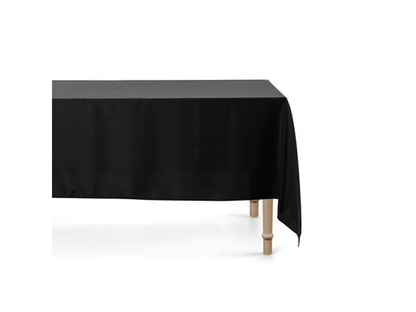 PartyDeco OBRU3-010, Rektangulær, Sort, Bordduk, Innendørs, 180 x 300 cm, 1 stykker