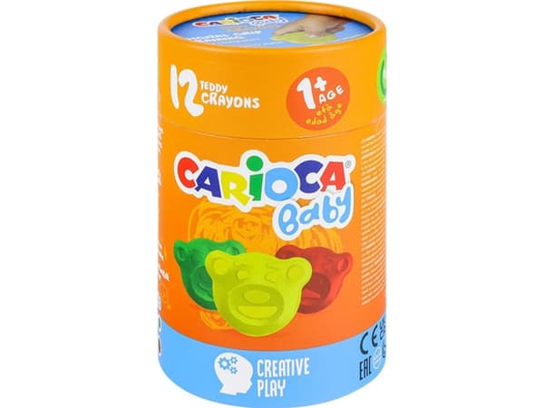 Carioca BABY Bear Crayons for children 1+ 12 pieces (43957) 160-2349