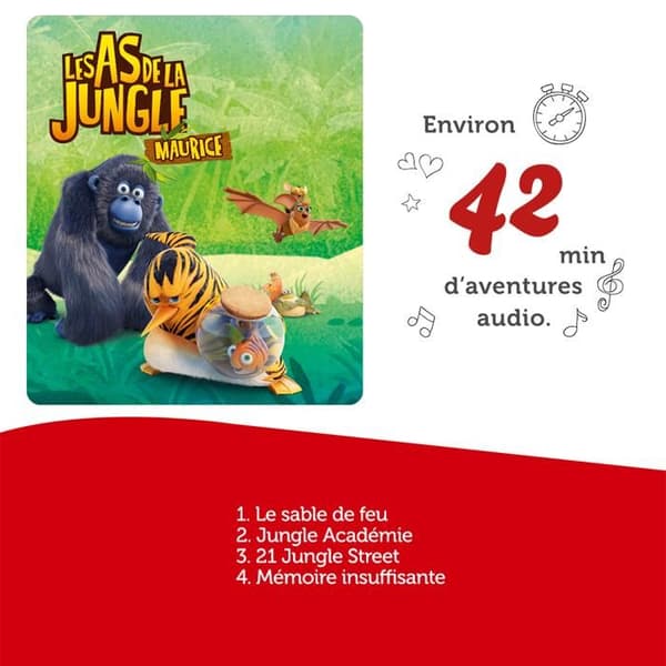 tonies® - Figurfigur - Les As De La Jungle - Maurice - Ljudfigur för Toniebox