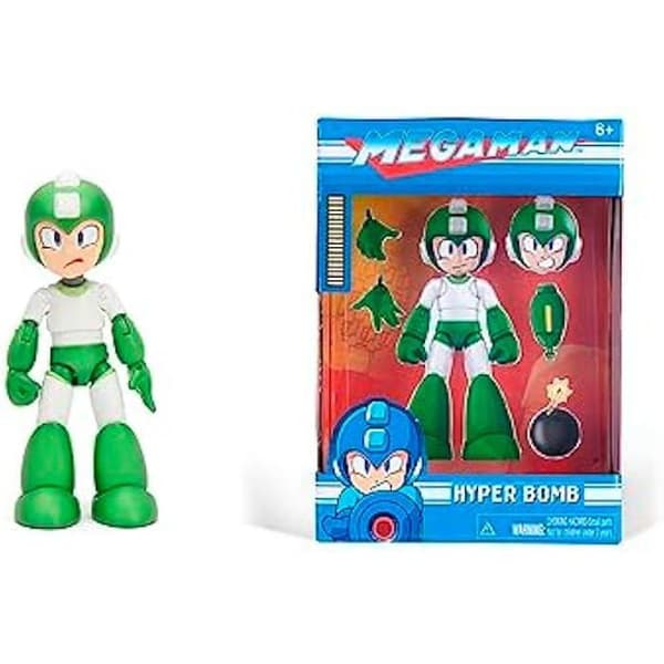 Samlarfigur - JADA - Mega Man Hyper Bomb - 11,5 cm - 25 rörliga delar - Inkluderade tillbehör