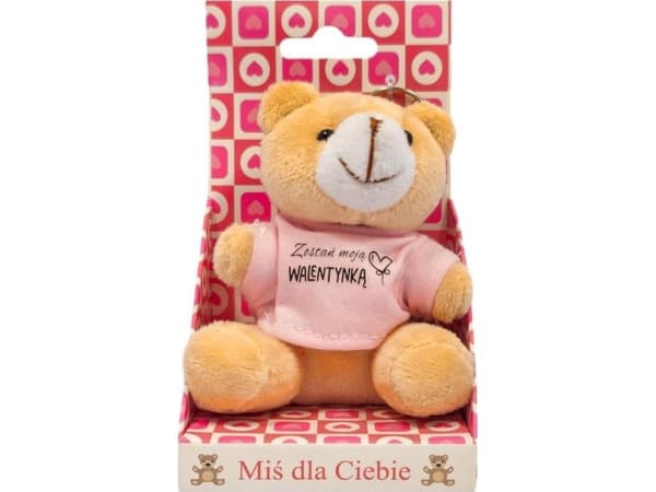 T-shirt teddybjörn hänge - bli min valentin