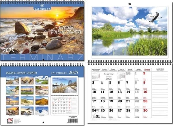 Kalender 2025 A4-schema 13 blad SV Vinklar och vrår