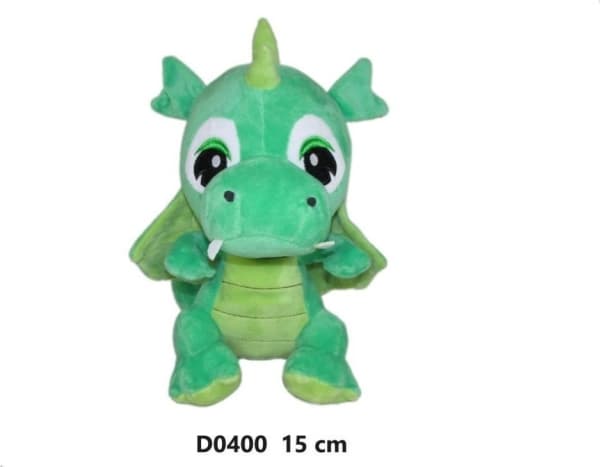 Vaaleanvihreä lohikäärme 15cm
