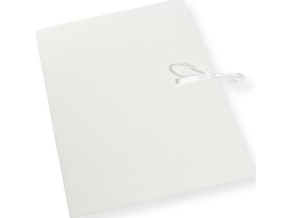 A4 mappe bundet hvit 300gsm (10 stk)