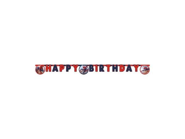 Spiderman Happy Birthday banner