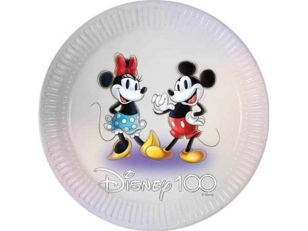 Mikki &amp; Minni paperilautaset 23cm 8kpl