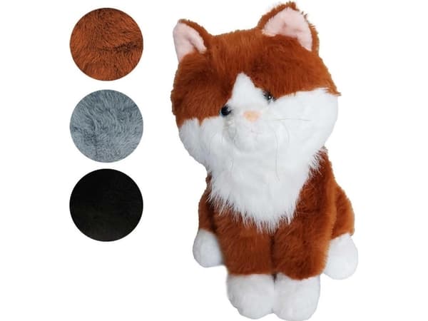 Plysj kattepass 35 cm blanding