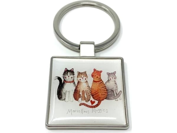 K25 4 katter nøkkelring