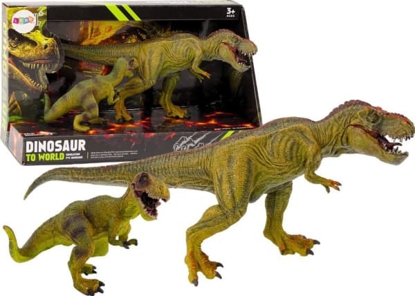 Figur LeanToys Dinosaur Figurer Tyrannosaurus med Baby 2 stk
