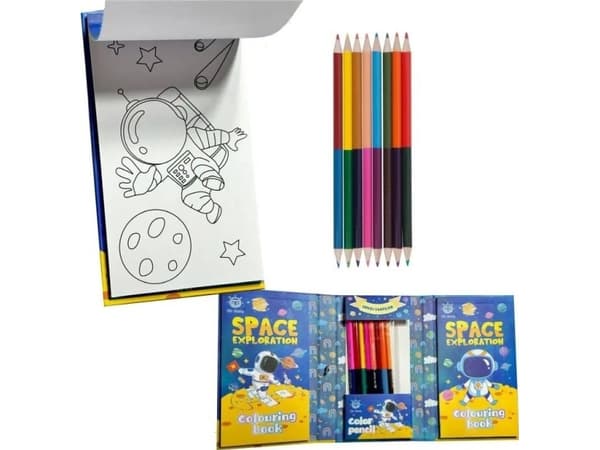 Locking coloring books 8 crayons