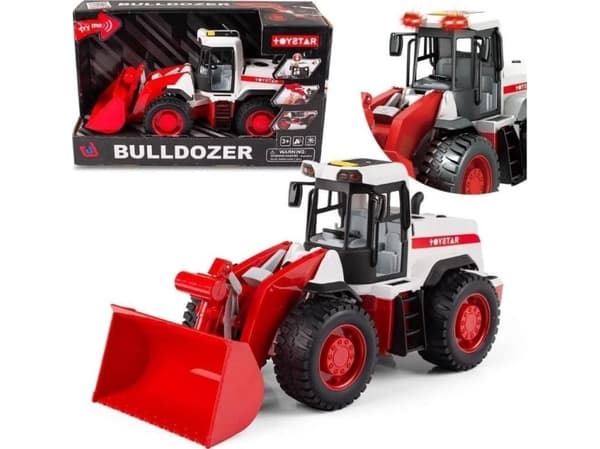 Bulldozer, bulldozer rörliga delar ljus, ljud