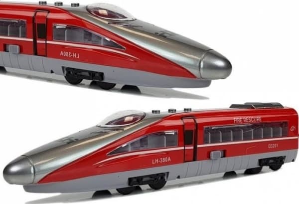 Lean Sport Import LEANToys Tensioned Red Pendolino Train med lyd og lys