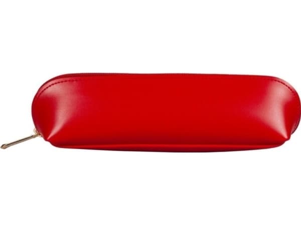 Vetoketjullinen kynälaukku punainen