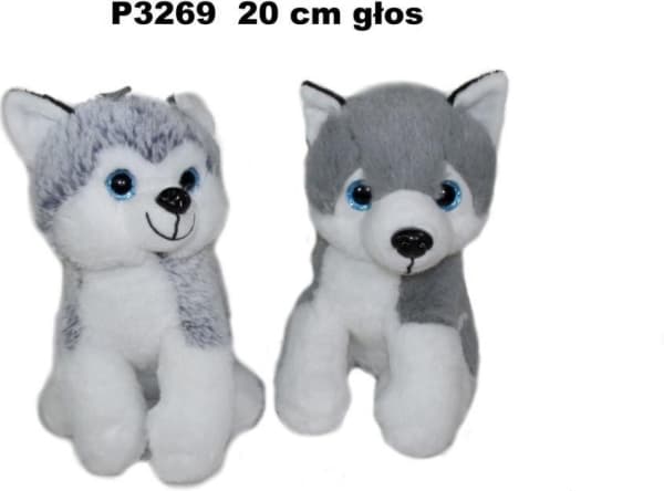 Husky hund med stemme 20cm MIX
