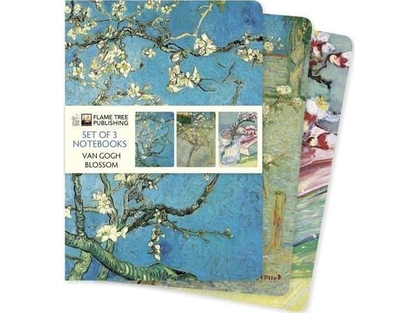 3 muistivihkoa A5 Kukkia Vincent van Gogh