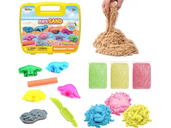 KINETISK SAND 300g MED DINOFORM 1STK
