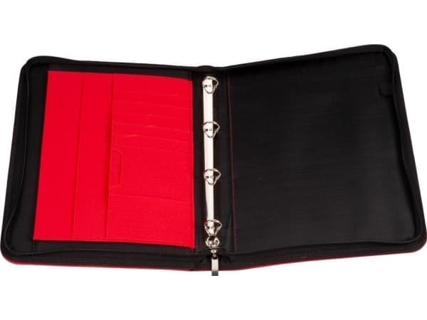 A4 609 zip-mapp röd