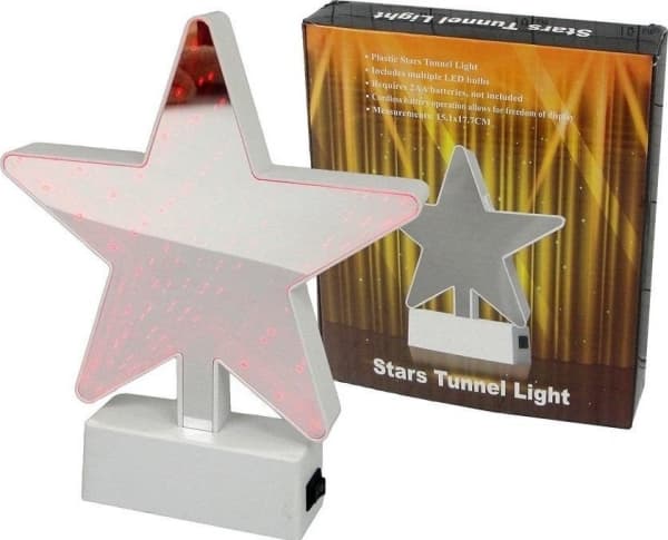 Lamp with LED light for batteries