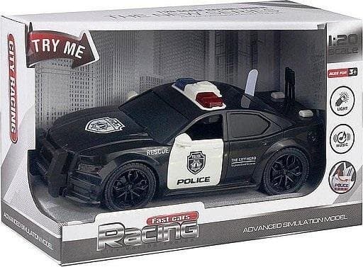 Batteridriven polisbil ljus ljud 1:20