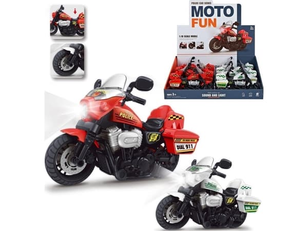 Motorcykel polis ljus och ljud MIX