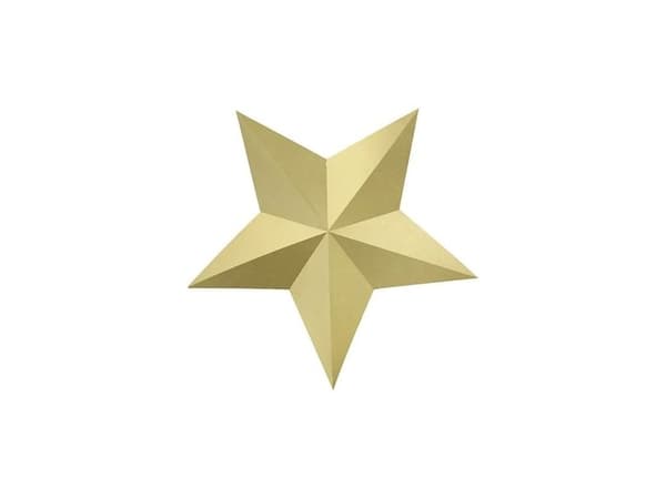 Party Deco Juldekoration - pappersstjärna i guld, 6 st universal