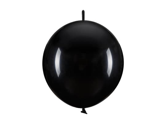 PartyDeco LB13P-010-20, Toy balloon, Latex, Black, Monochromatic, Universal, Universal